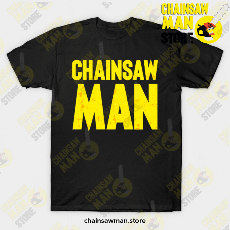 2021 Anime Chainsaw Man T-Shirt Black / S T-Shirt