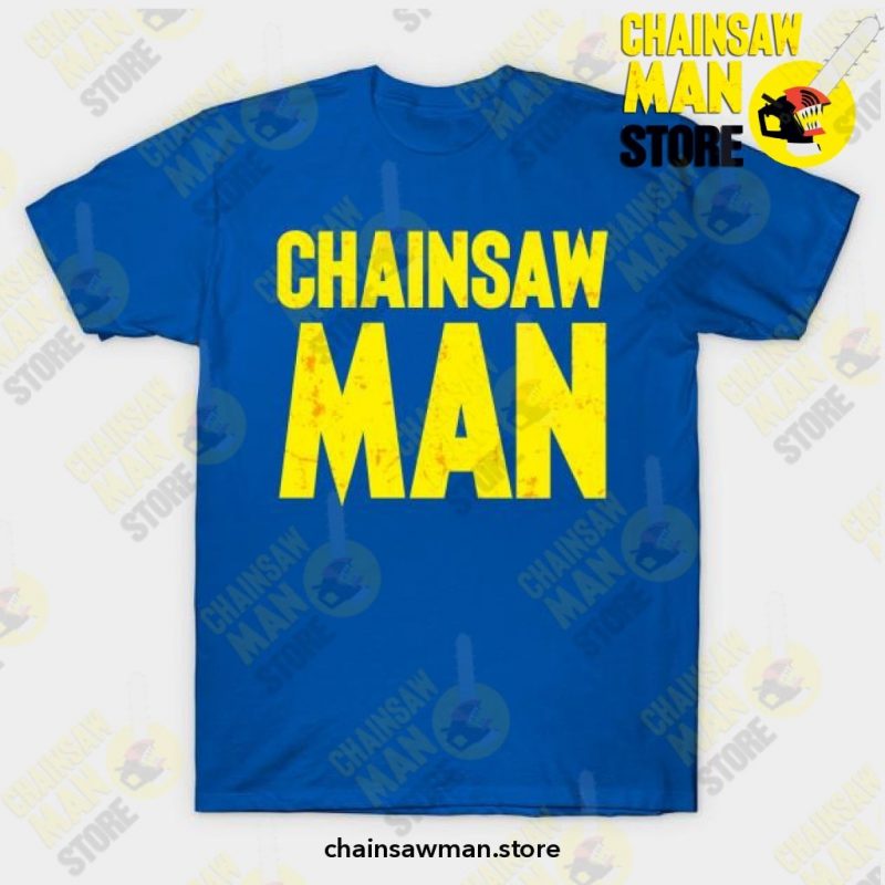 2021 Anime Chainsaw Man T-Shirt Blue / S T-Shirt