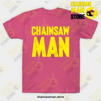 2021 Anime Chainsaw Man T-Shirt Pink / S T-Shirt