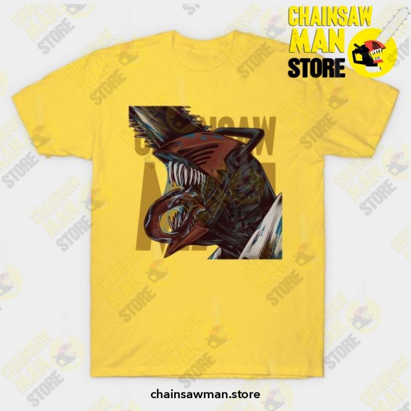 2021 Chainsaw Man T-Shirt Yellow / S T-Shirt