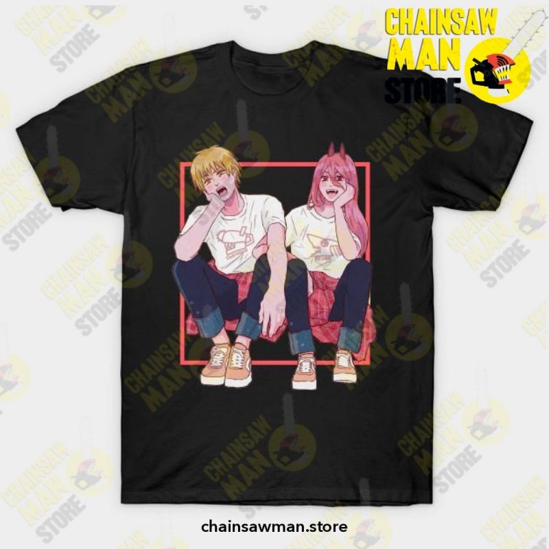 Anime Chain Saw Man T-Shirt Black / S T-Shirt