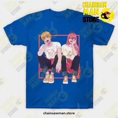 Anime Chain Saw Man T-Shirt Blue / S T-Shirt