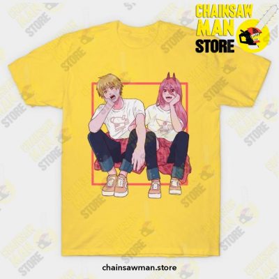 Anime Chain Saw Man T-Shirt Yellow / S T-Shirt