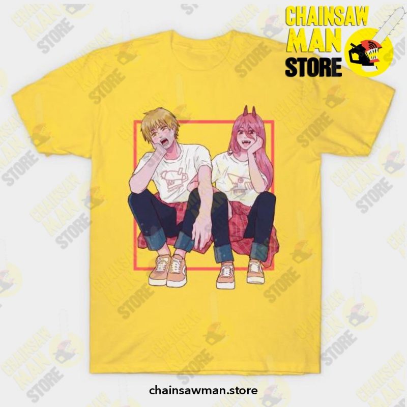 Anime Chain Saw Man T-Shirt Yellow / S T-Shirt