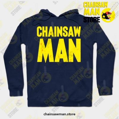 Anime Chainsaw Man Hoodie Navy Blue / S Athletic - Aop