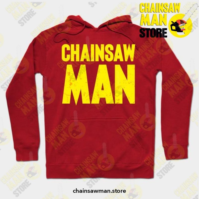 Anime Chainsaw Man Hoodie Red / S Athletic - Aop