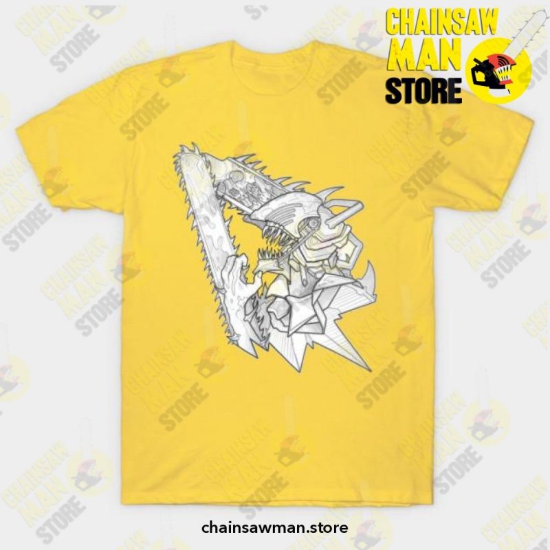 Anime Chainsawman Unisex T-Shirt Yellow / S T-Shirt