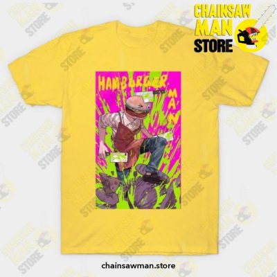 Chain Saw Man Anime T-Shirt Yellow / S T-Shirt