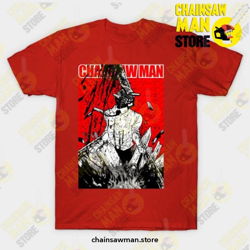Chain Saw Man T-Shirt Red / S T-Shirt