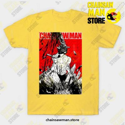 Chain Saw Man T-Shirt Yellow / S T-Shirt