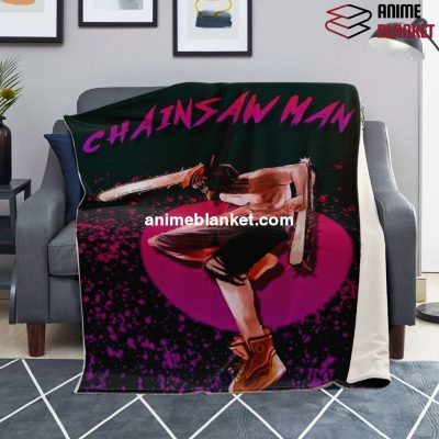 Chainsaw Man Microfleece Blanket #02 Premium - Aop