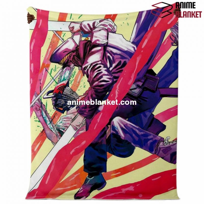 Chainsaw Man Microfleece Blanket #05 Premium - Aop