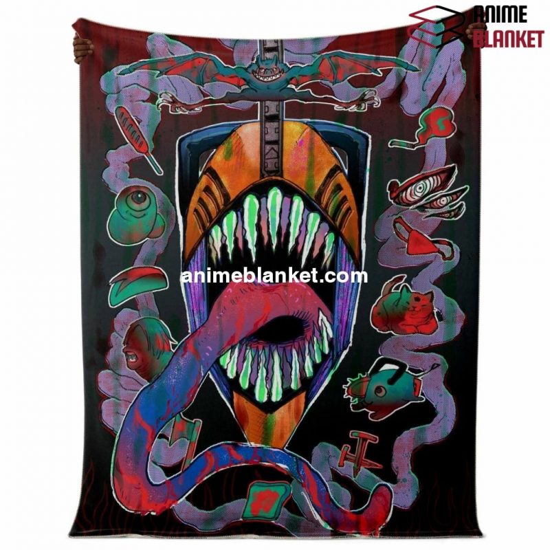 Chainsaw Man Microfleece Blanket #07 Premium - Aop