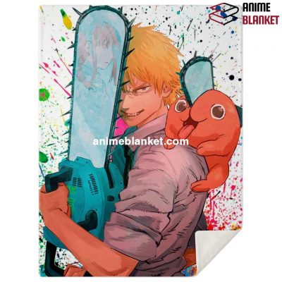 Chainsaw Man Microfleece Blanket #08 M Premium - Aop