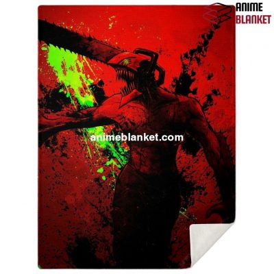 Chainsaw Man Microfleece Blanket #09 M Premium - Aop
