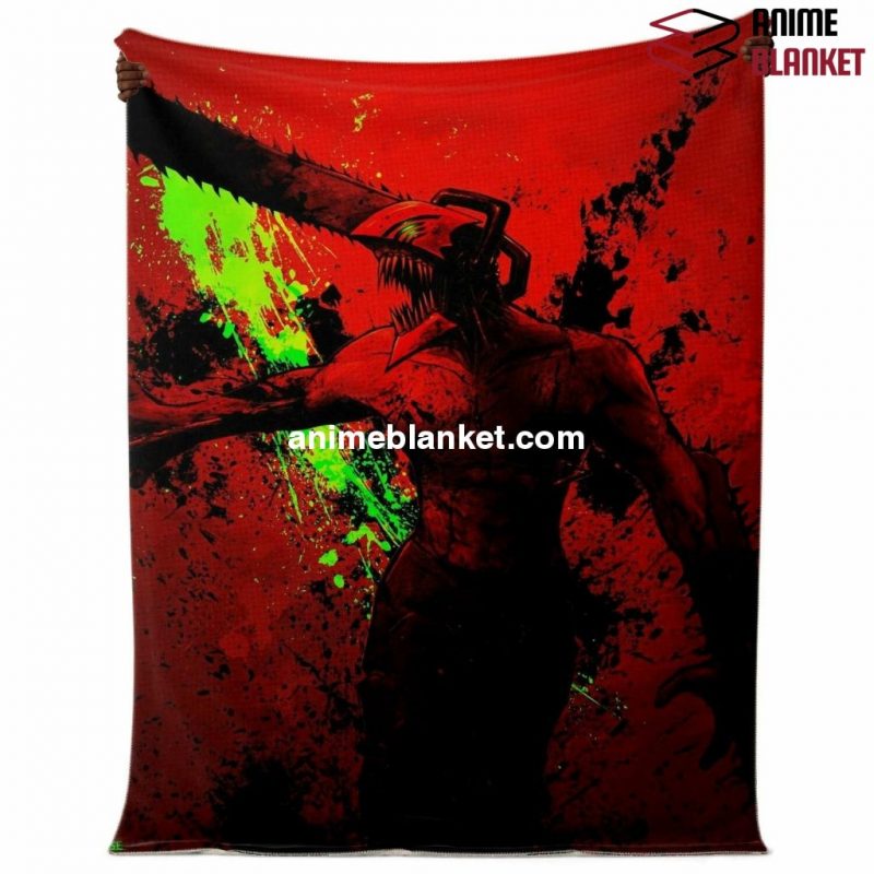 Chainsaw Man Microfleece Blanket #09 Premium - Aop