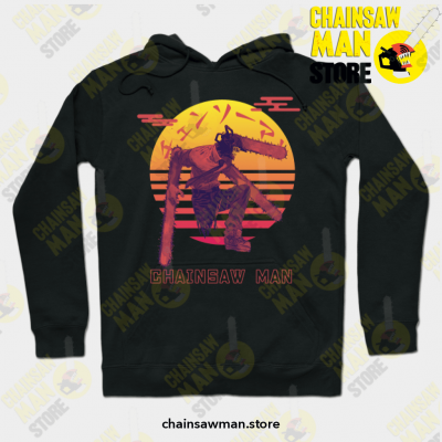 Chainsaw Man Sunset Hoodie Black / S Athletic - Aop