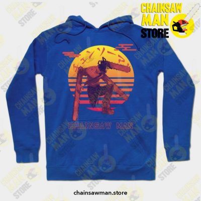 Chainsaw Man Sunset Hoodie Blue / S Athletic - Aop