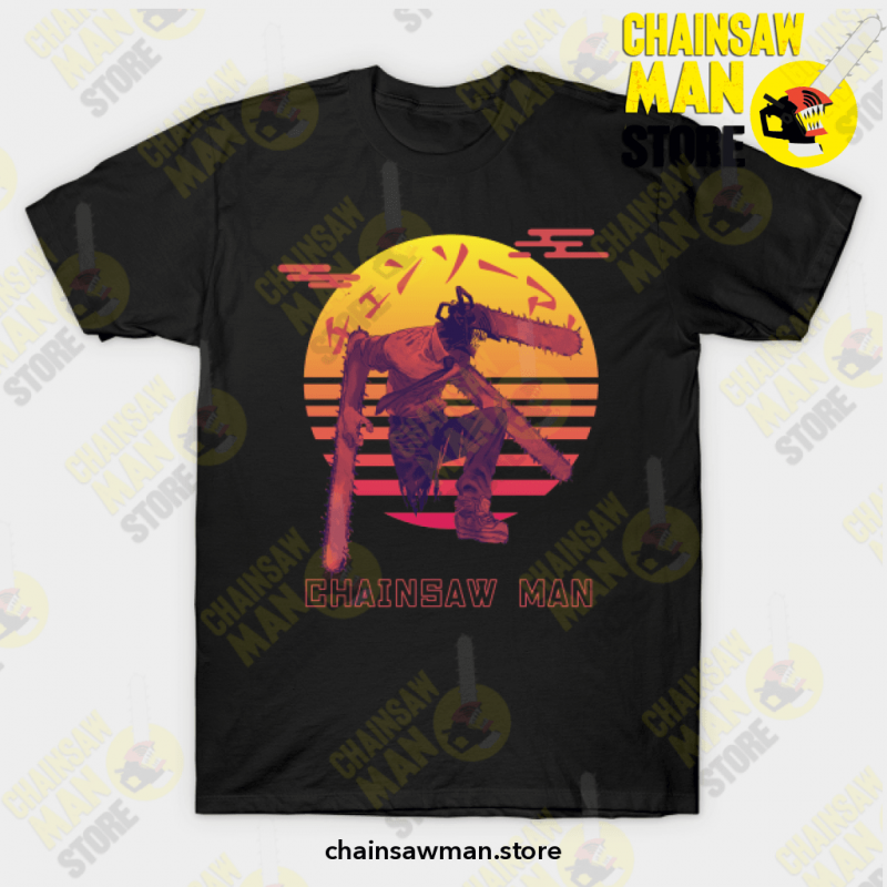 Chainsaw Man Sunset T-Shirt Black / S T-Shirt