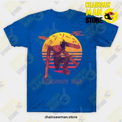 Chainsaw Man Sunset T-Shirt Blue / S T-Shirt