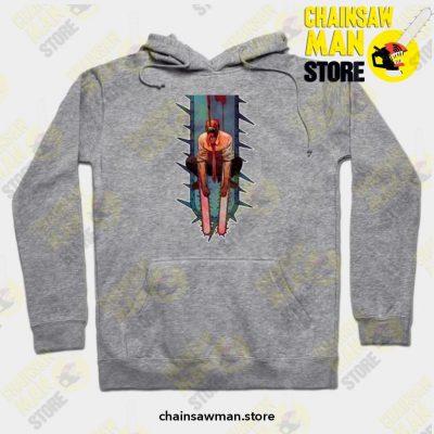 Denji Chainsawman Hoodie Grey / S Athletic - Aop