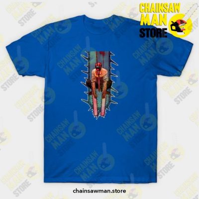 Denji Chainsawman T-Shirt Blue / S T-Shirt