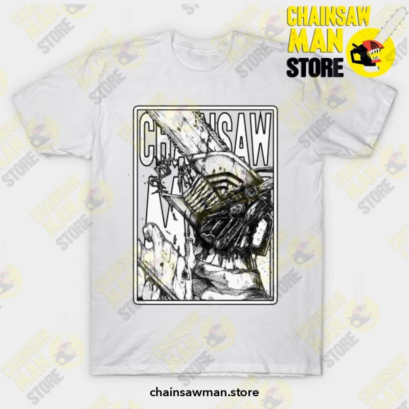 Denji X Chainsaw Man T-Shirt White / S T-Shirt