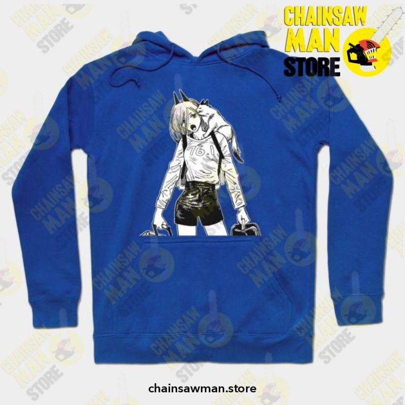 Makima Chainsaw Man Hoodie Blue / S Athletic - Aop