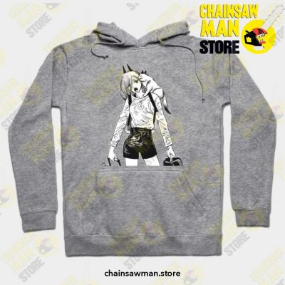 Makima Chainsaw Man Hoodie Grey / S Athletic - Aop