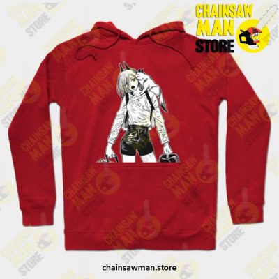 Makima Chainsaw Man Hoodie Red / S Athletic - Aop