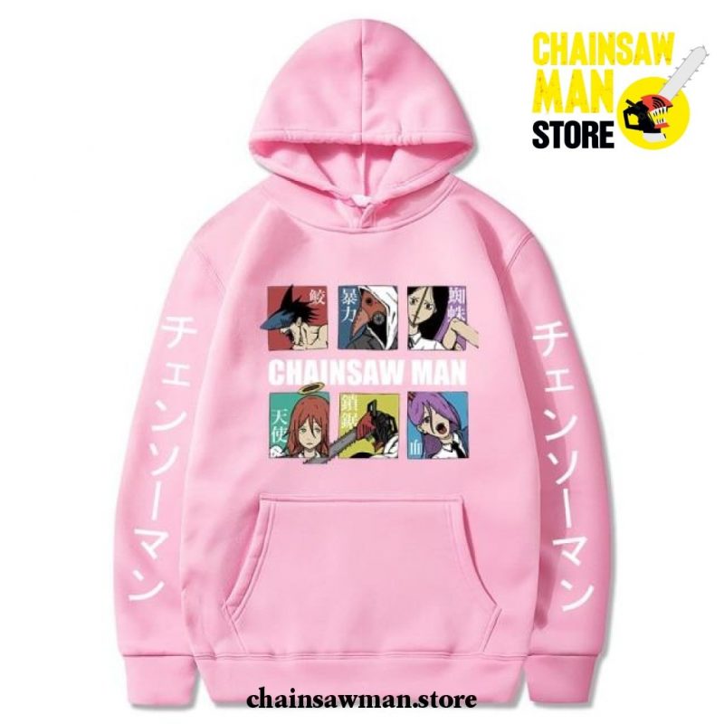 2021 Chainsaw Man Hoodie New Style Pink / 4Xl