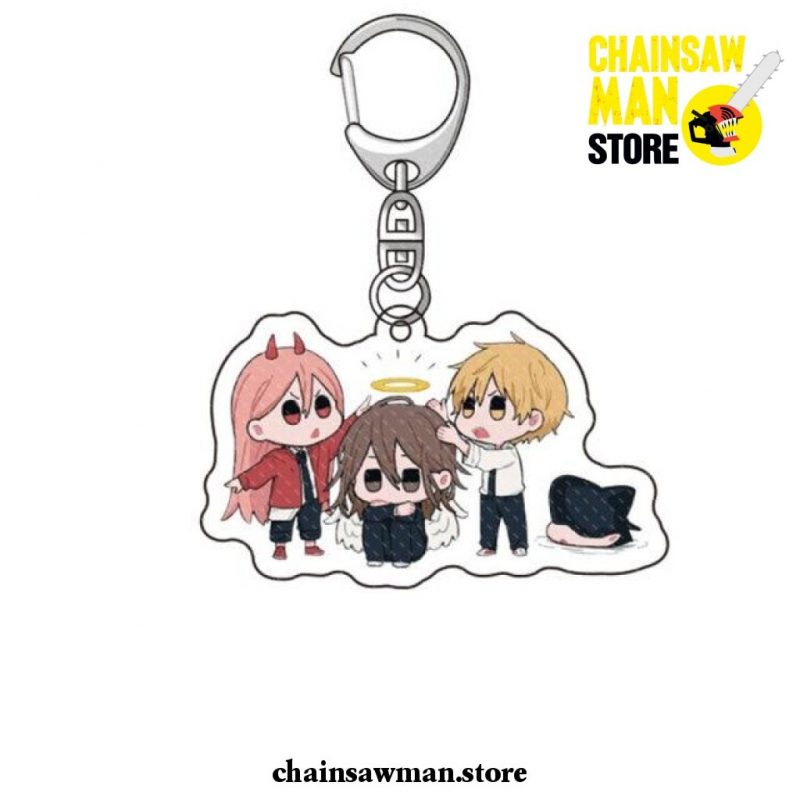 2021 Cute Chainsaw Man Acrylic Pendant Keychain New Style Chainsaw