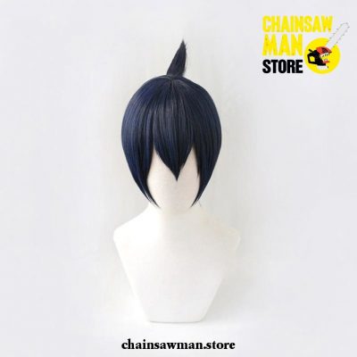 Aki Hayakawa Chainsaw Man Dark Blue Short Wig Cosplay