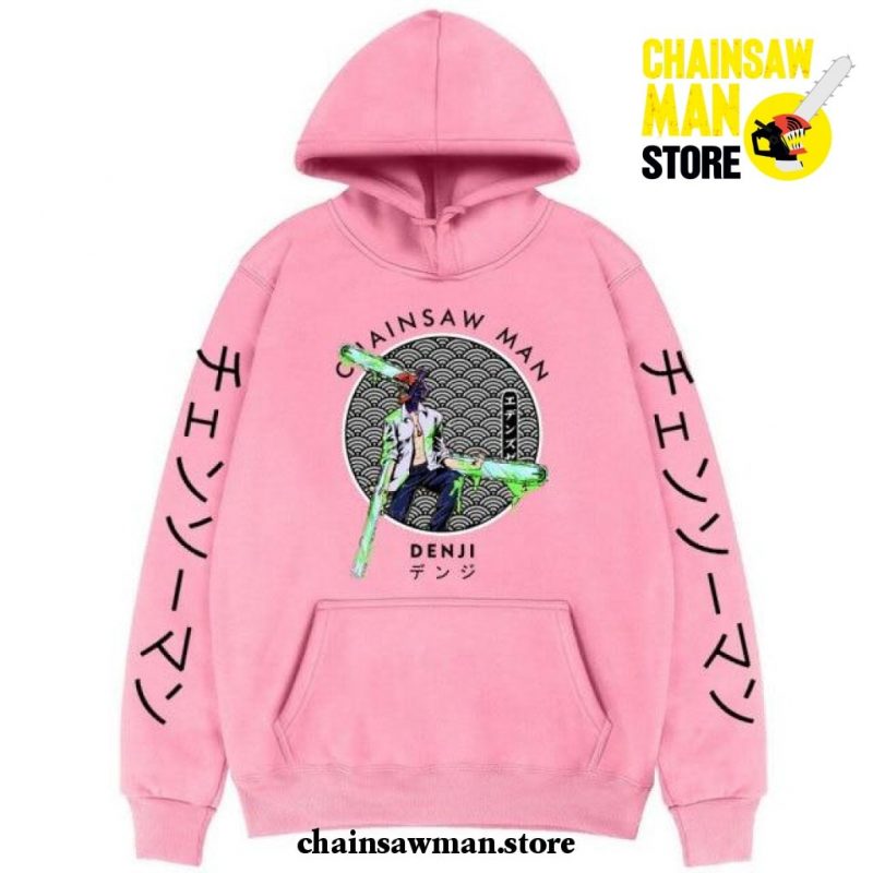 Chainsaw Man Hoodie - New Style Denji Pink / S