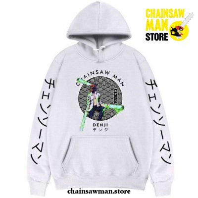 Chainsaw Man Hoodie - New Style Denji White / S