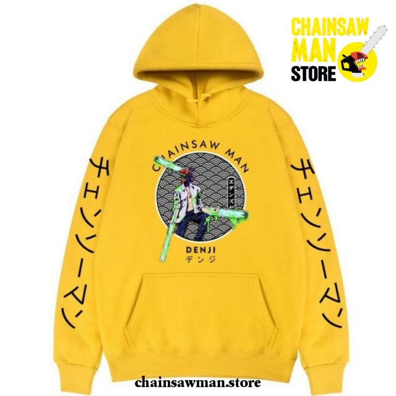 Chainsaw Man Hoodie - New Style Denji Yellow / L