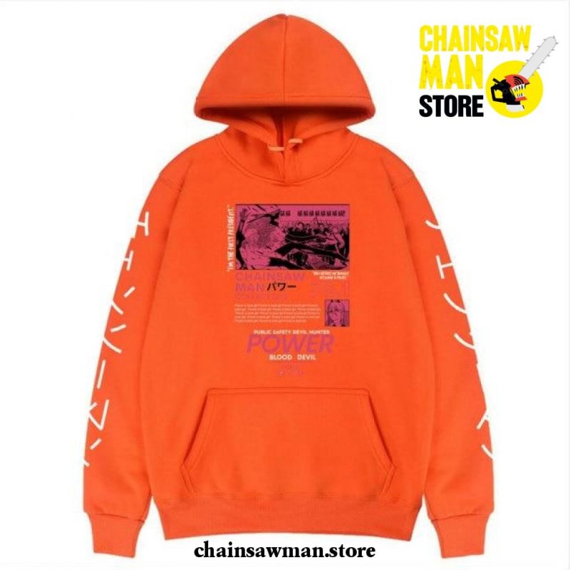 Chainsaw Man Power Collection 76.1 Hoodie Orange / L