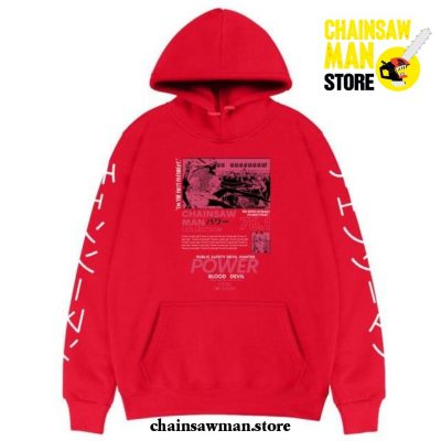 Chainsaw Man Power Collection 76.1 Hoodie Red / L