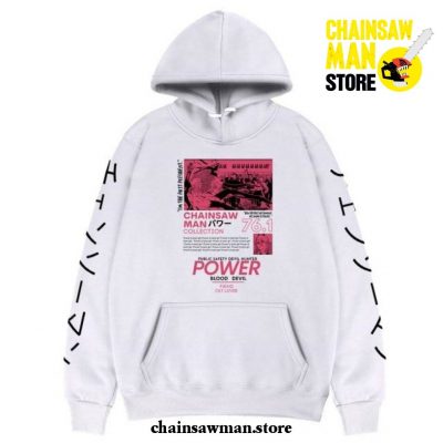 Chainsaw Man Power Collection 76.1 Hoodie White / S