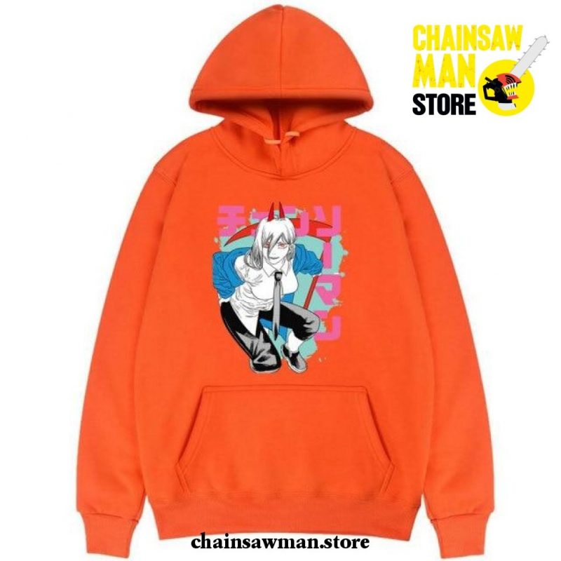 Fashion Power Chainsaw Man Hoodie Orange / Xxl