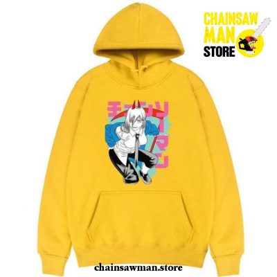 Fashion Power Chainsaw Man Hoodie Yellow / Xxl
