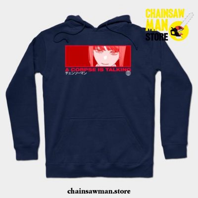 A Corpse Is Talking Hoodie Navy Blue / S