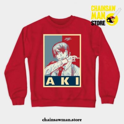 Aki Hayakawa Pop Crewneck Sweatshirt Red / S