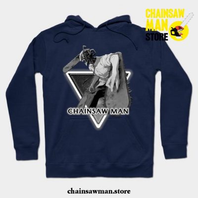 Chainsaw Man Cool Hoodie Navy Blue / S