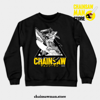 Chainsaw Man - Shark Crewneck Sweatshirt Black / S