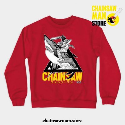Chainsaw Man - Shark Crewneck Sweatshirt Red / S