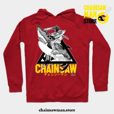 Chainsaw Man - Shark Hoodie Red / S