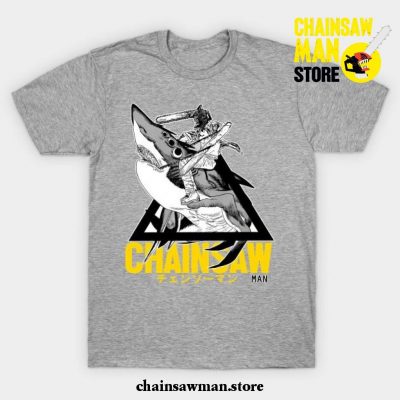 Chainsaw Man - Shark T-Shirt Gray / S
