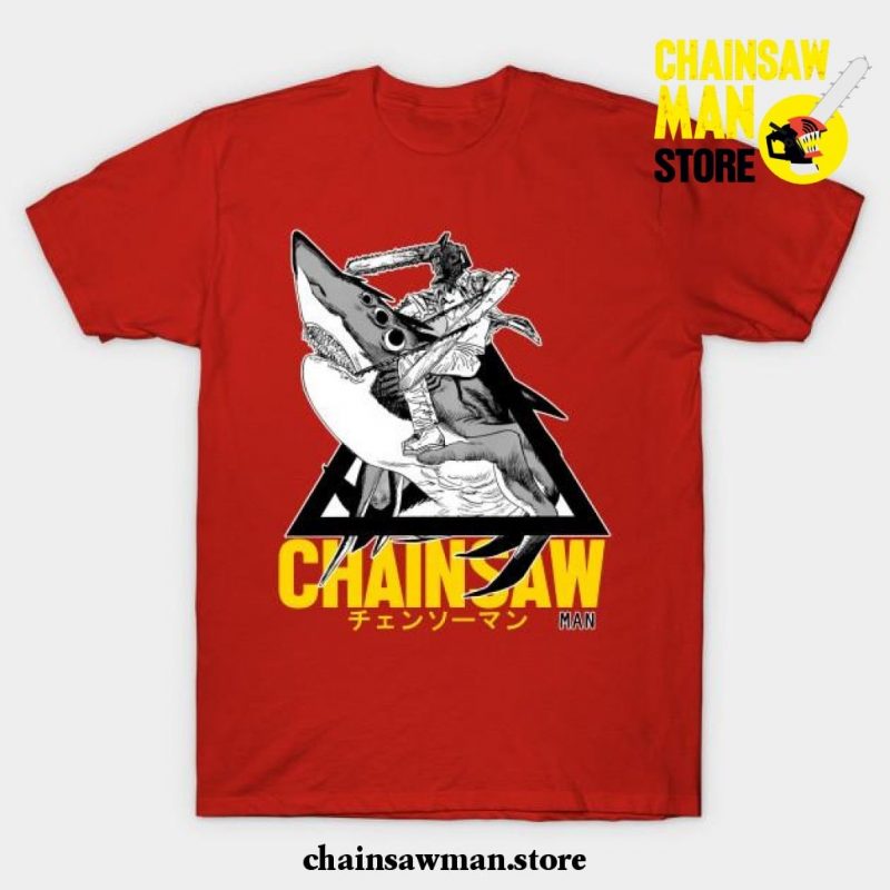 Chainsaw Man - Shark T-Shirt Red / S