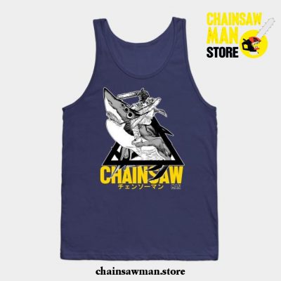 Chainsaw Man - Shark Tank Top Navy Blue / S
